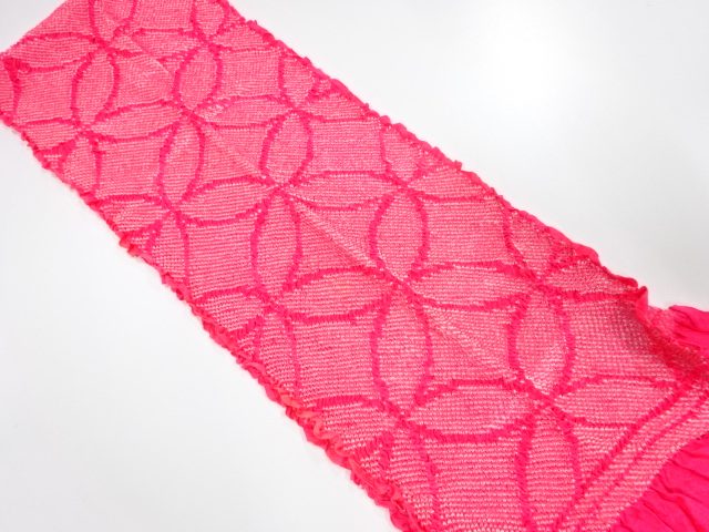 正絹　振袖用　絞り　帯揚げ